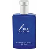 6x Blue Stratos Aftershave Spray 100 ml