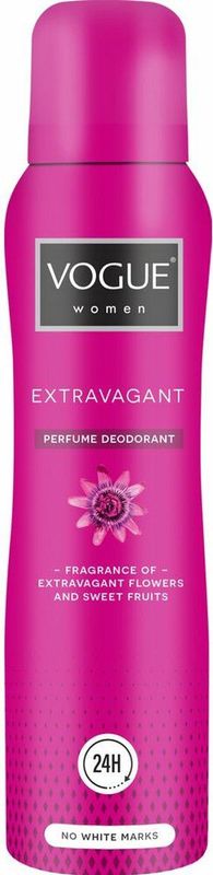 6x Vogue Extravagant Parfum Deodorant 150 ml