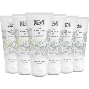 6x Therme Shower 200 ml Zen White Lotus