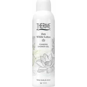 6x Therme Shower Foaming 200 ml Zen White