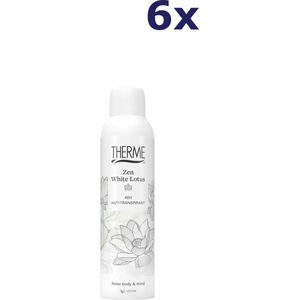 6x Therme Anti-Transpirant Zen White Lotus 150 ml