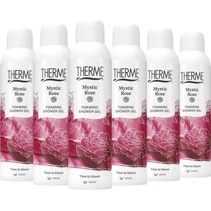 6x Therme Shower Foaming 200 ml Mystic Rose