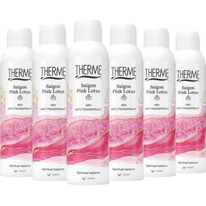 6x Therme Anti-Transpirant Saigon Pink Lotus 150 ml