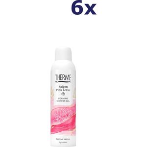 6x Therme Shower Foaming 200 ml Saigon Pink