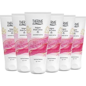 6x Therme Shower Satin Saigon Pink Lotus 200 ml