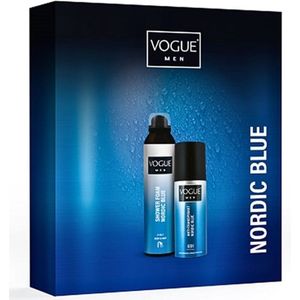 Vogue Geschenkset - Men Nordic Blue - Box Shower Mousse & Deo Spray
