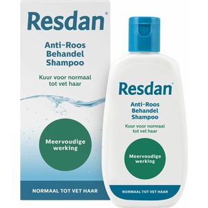 6x Resdan Anti-Roos Shampoo Normaal tot Vet Haar 125 ml