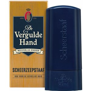 6x Vergulde Hand Scheerzeepstaaf 75 gr