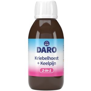 Daro - 2-in-1 Kriebelhoest + Keelpijn Drank - Honing-Tijmsmaak - 150ml