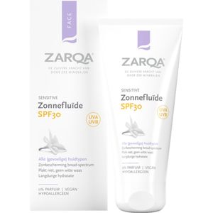 3x Zarqa Zonnefluïde SPF 30 Sensitive 50 ml