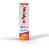 Midalgan 4 in 1 gel Met 5% ibuprofen 100 gr