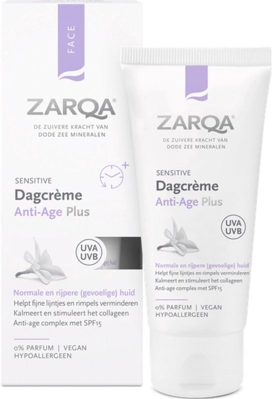 3x Zarqa Dagcreme Anti-Age Plus SPF15 Sensitive 50 ml