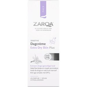Zarqa - Dagcrème Extra Dry Skin Plus - Gezichtscrème - SPF15 - Vegan