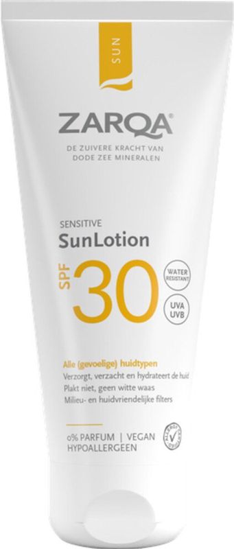 ZARQA SunLotion - SPF30 - Zonnebrand - Milieu- en huidvriendelijke Filters