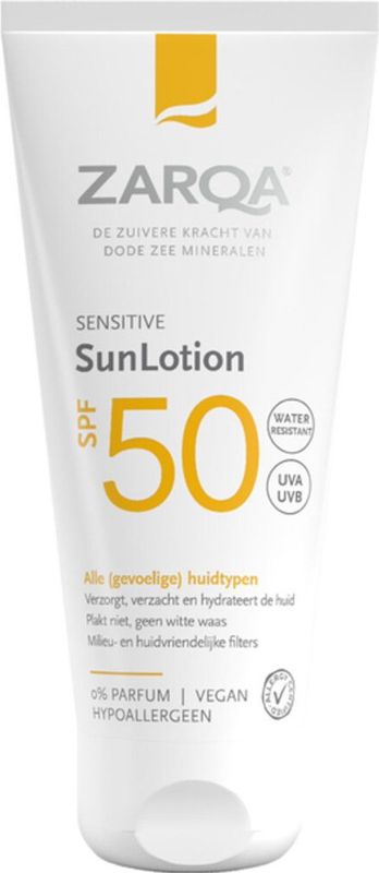 ZARQA SunLotion - SPF50 - Zonnebrand - Vegan - Parfumvrij