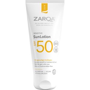 ZARQA SunLotion SPF50 - Zonnebrand - Parfumvrij - Vegan - Hypoallergeen