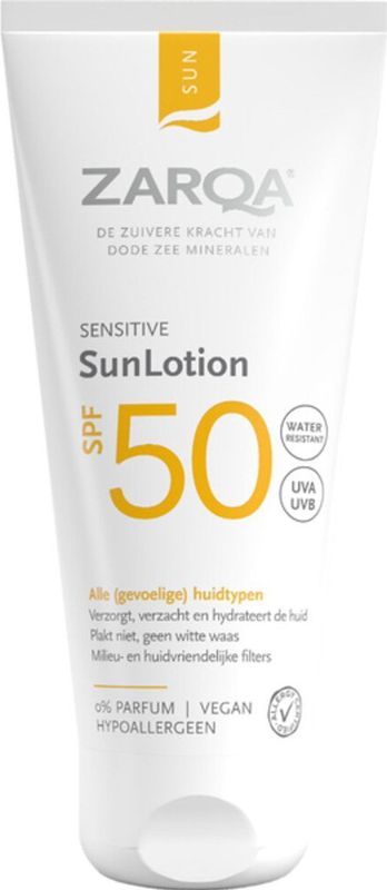 Zarqa - SunLotion SPF 50 - Voordeelverpakking - 6 x 100 ml - Sensitive