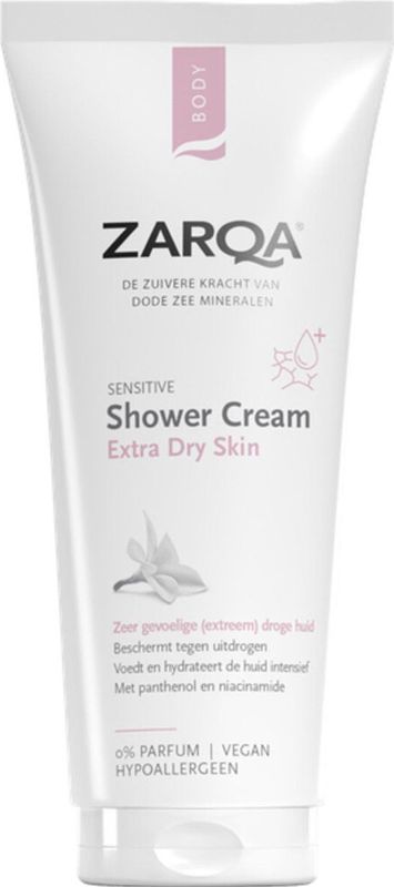 Zarqa Shower Cream Dry Skin Sensitive - 6 x 200 ml - Voordeelverpakking