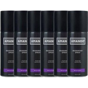 Amando Mystery Deo Spray - Voordeelverpakking 6 x 150 ml