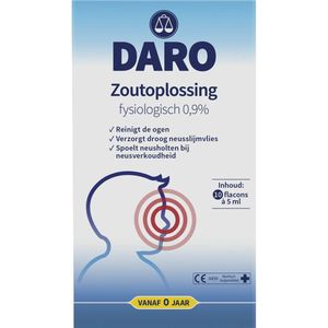 Daro - Fysiologische Zoutoplossing - 10 Stuks - Medisch Hulpmiddel