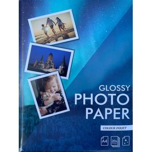 Fotopapier glanzend - kleuren inktjet FSC A4 20 stuks 210 g/m2