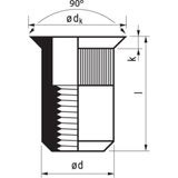 Popmoer Alu 20-Vo Vk M5X13,5Mm 250