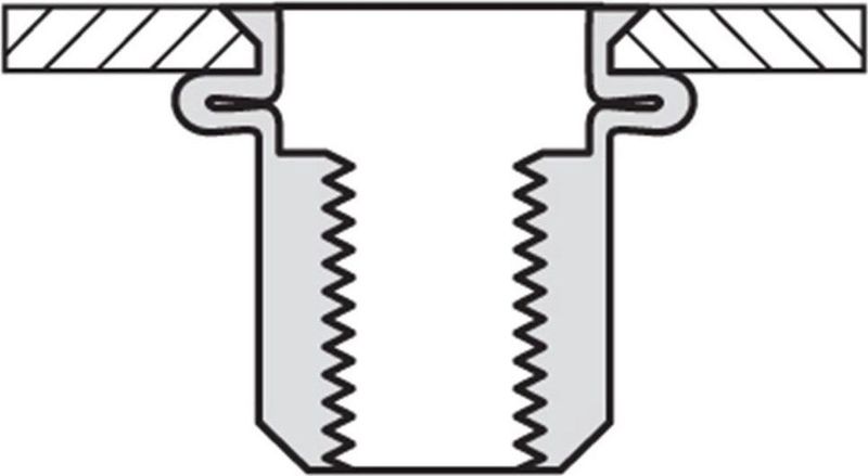Masterfix - Blindklinkmoer - Staal - Verzonken Kop - Per 250 Stuks
