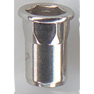 Masterfix Blindklinkmoer M8x17,5mm - RVS (A2) - cilinderkop (Per 250 stuks)