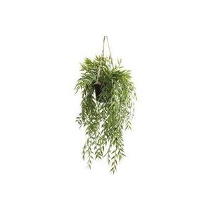 Emerald Kunstplant hangend in pot bamboe 50 cm