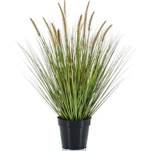 Kunstplant groen gras sprieten 71 cm - Grasplanten/kunstplanten voor binnen gebruik