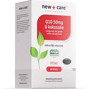 New Care Q10 50mg & kokosolie - co-enzym - MCT vetzuur - 60 capsules - NZVT