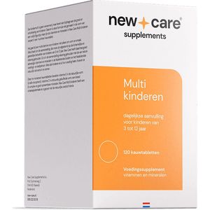 New Care Multivitamine voor kinderen - 100% natuurlijke zoetstof stevia - 120 kauwtabletten