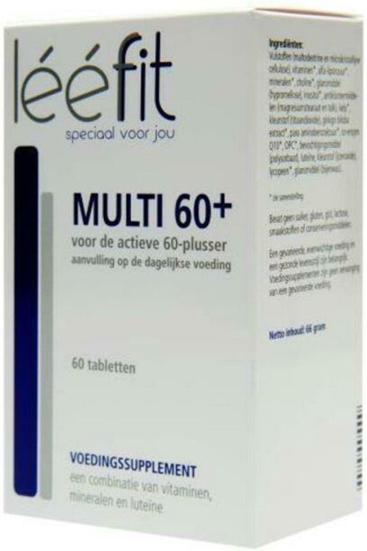 Leefit - Multi 60+ - Multivitaminen - Tabletten - 30 Stuks