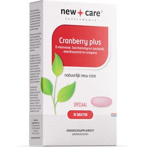 New Care Cranberry plus - D-mannose - 30 tabletten - vegetarisch