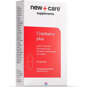 New Care Cranberry plus - D-mannose - 30 tabletten - vegetarisch