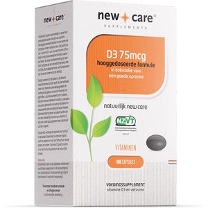 New Care Vitamine d3 75 mcg 100 capsules