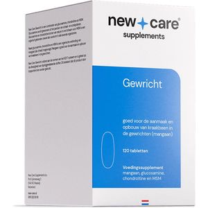 New Care Glucosamine chondroïtine MSM mangaan - gewrichten - NZVT - 120 tabletten