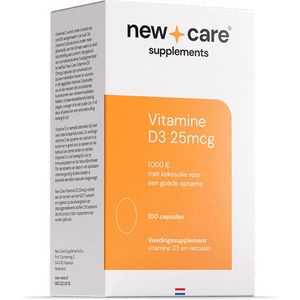 New Care Vitamine D3 25mcg - 100 capsules - NZVT