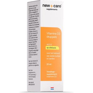 New Care Vitamine D3 druppels oliebasis - 25ml - vegetarisch