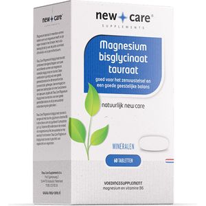 New Care Magnesium bisglycinaat tauraat 60 tabletten