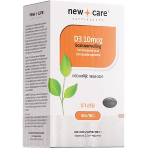 New Care Vitamine d3 10mcg 100 capsules