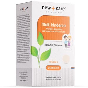 New Care Multivitamine voor kinderen - 100% natuurlijke zoetstof stevia - 60 kauwtabletten