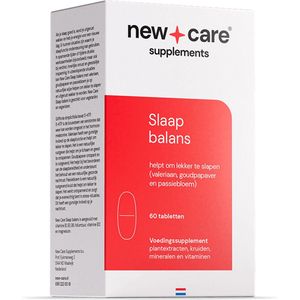 New Care Slaap balans met valeriaan en passiebloem vegan - 60 capsules
