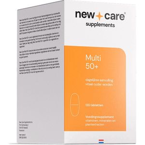 New Care Multivitamine 50+ - dagelijkse aanvulling - 120 tabletten - vegan