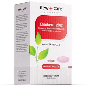 New Care Cranberry plus D-mannose - 60 tabletten - vegetarisch