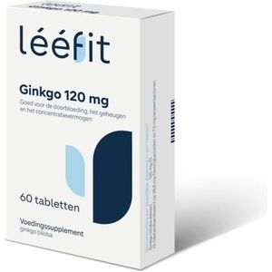 Leefit - Ginkgo Kruidenpreparaat - 120 mg - 30 Tabletten - New Care Supplements