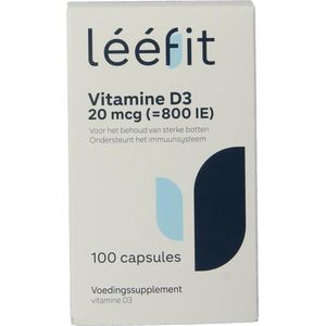 Leefit - Vitamine D3 - Vitaminepreparaat - 20 mcg