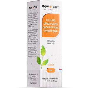 New Care K1 & D3 oliedruppels - baby's - borstvoeding - 10 ml - vegetarisch