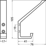 Hermeta hoed en jashaak - enkel - mat zwart