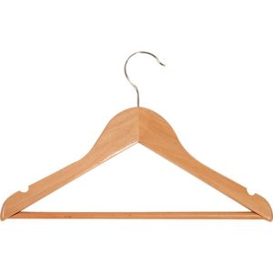 Kledinghanger Kinder, hout driehoek, 32 cm breed (100 stuks)